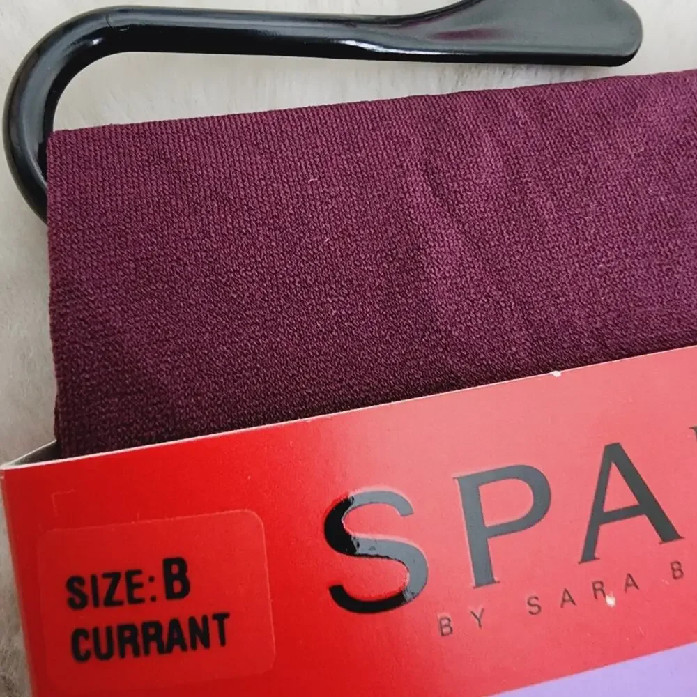 Spanx Tight End Opaque Body Shaping Tights Currant Purple Size B NWT